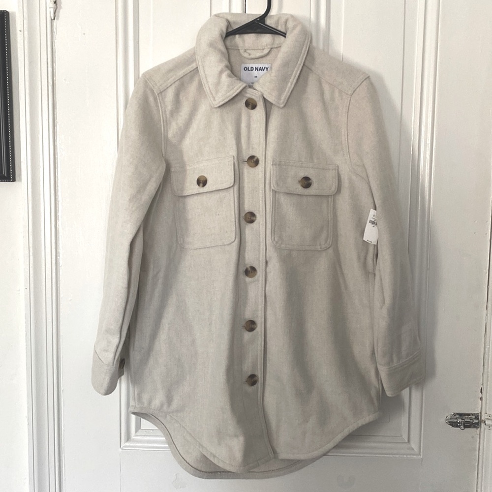 Old Navy Women’s Cream Shacket Size XS